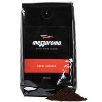Ellis Mezzaroma 12 oz. Dark Decaf Ground Espresso - 6/Case