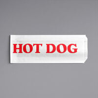 Carnival King 3 1/2" x 1 1/2" x 9" Printed Paper Hot Dog Bag - 1000/Case