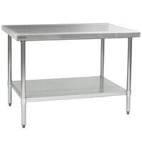 Eagle Group T3048EM 30 inch x 48 inch Stainless Steel Work Table with Galvanized Undershelf