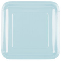 Creative Converting 463279 9" Pastel Blue Square Paper Plate - 180/Case