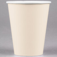 Creative Converting 56161B 9 oz. Ivory Poly Paper Hot / Cold Cup - 240/Case