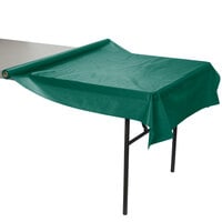 Creative Converting 763124 100' Hunter Green Plastic Tablecover