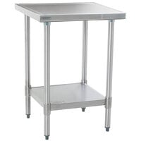 Eagle Group T3036EM 30 inch x 36 inch Stainless Steel Work Table with Galvanized Undershelf