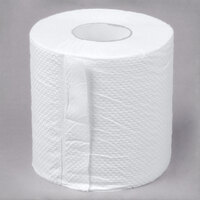 Lavex Janitorial Individually-Wrapped 2-Ply Standard 500 Sheet Toilet Paper Roll   - 96/Case