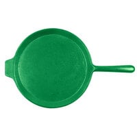 Tablecraft CW4130GN Green 10 inch Cast Aluminum Pizza Tray with Handle