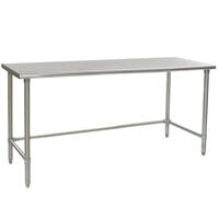 Eagle Group T3072STE 30" x 72" Open Base Stainless Steel Commercial Work Table
