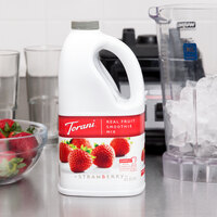 Torani 64 fl. oz. Strawberry Fruit Smoothie Mix