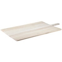 American Metalcraft 18 inch x 29 1/2 inch Long Blade Wood Pizza Peel with 6 1/2 inch Handle 1836