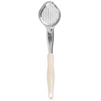 Vollrath 6422335 Jacob's Pride 3 oz. Ivory Perforated Oval Spoodle® Portion Spoon
