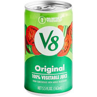 V8 Original Vegetable Juice 5.5 fl. oz. Can - 48/Case