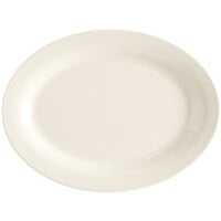 GET OP-320-IV Diamond Ivory 11 1/4" Oval Platter - 12/Case