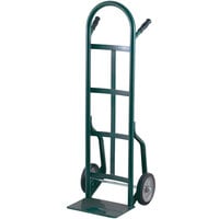 Harper 40T64 Continuous Dual Pin Handle 800 lb. Steel Hand Truck with 10 inch x 2 1/2 inch Solid Rubber Wheels