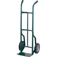 Harper 50T86 Dual Handle 600 lb. Steel Hand Truck with 10 inch x 2 inch Solid Rubber Wheels