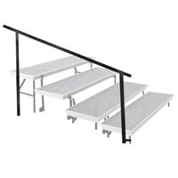 National Public Seating SGRTP4 Side Guardrail for 4-Level Trans-Port Risers