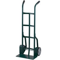 Harper 25T83 Dual Handle 900 lb. Steel Hand Truck with Fenders and 10 inch x 2 1/2 inch Solid Rubber Wheels
