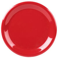 Carlisle 3300405 Sierrus 9" Red Narrow Rim Melamine Plate - 24/Case