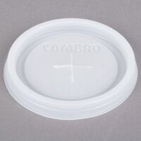 Cambro CLLT6 Disposable Translucent Lid with Straw Slot for Cambro LT6 6 oz. Laguna Tumblers - 1500/Case
