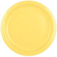 Creative Converting 50102B 10" Mimosa Yellow Paper Plate - 240/Case