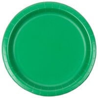 Creative Converting 79112B 7" Emerald Green Paper Plate - 240/Case