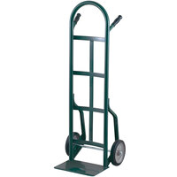 Harper 40T14 Continuous Dual Pin Handle 800 lb. Steel Hand Truck with 8 inch x 2 1/4 inch Solid Rubber Wheels