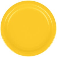 Creative Converting 791021B 7 inch School Bus Yellow Paper Plate - 240/Case