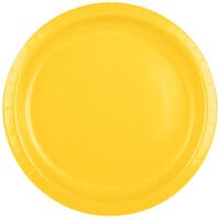 Creative Converting 501021B 10 inch School Bus Yellow Paper Plate - 240/Case