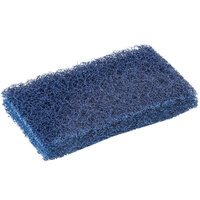 Scrubble by ACS S088 6" x 3 1/2" Extra Heavy-Duty Blue Scouring Pad   - 10/Pack