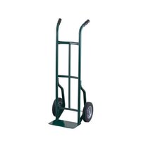 Harper 50T17 Dual Handle 600 lb. Steel Hand Truck with 10 inch x 3 1/2 inch Pneumatic Wheels