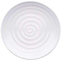 Elite Global Solutions D1014RG Galaxy 10 1/4" Round Swirl White Melamine Plate - 6/Case