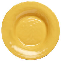 Elite Global Solutions D9PB Tuscany 14 oz. Mustard Yellow Melamine Soup / Pasta Bowl - 6/Case