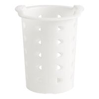 Cambro FWC56148 White Perforated Plastic Flatware Cylinder