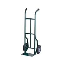 Harper 50T16 Dual Handle 600 lb. Steel Hand Truck with 10 inch x 3 1/2 inch Pneumatic Wheels