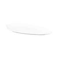 Elite Global Solutions M1465PL Tropicana Design Display White 14 inch Leaf Melamine Platter