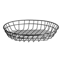 American Metalcraft WIB120 Black Round Wire Basket - 12" x 2"