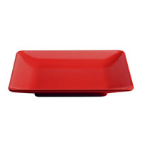 Elite Global Solutions M1111SQ Symmetry Cranberry 11 1/2 inch Square Melamine Plate