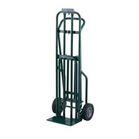Harper DCT7746 3-Position 800 lb. Convertible Hand / Platform Truck with 8" x 1 5/8" Mold-On Rubber Wheels and 3" Urethane Casters