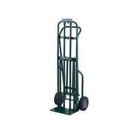 Harper DCT1446 3-Position 800 lb. Convertible Hand / Platform Truck with 8 inch x 2 1/4 inch Solid Rubber Wheels and 3 inch Urethane Casters