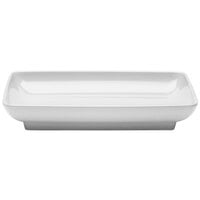 Elite Global Solutions M85145 Pappasan White 14 1/2" Rectangular Melamine Platter