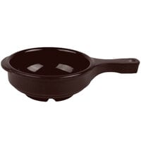 GET HSB-112-BR Ultraware 12 oz. Brown Bowl with Handle - 24/Case