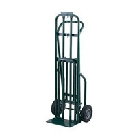 Harper DCT8546 3-Position 800 lb. Convertible Hand / Platform Truck with 8 inch x 2 inch Solid Rubber Wheels and 3 inch Urethane Casters