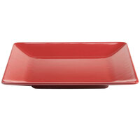 Elite Global Solutions M1313SQ Symmetry Cranberry 13 1/2 inch Square Melamine Plate