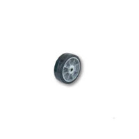 Harper 6667 800 lb. Appliance Truck with Ratchet and 6 inch x 2 inch Mold-On Rubber Wheels - 14 Gauge