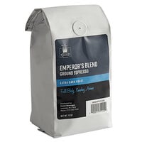 Crown Beverages Emperor's Blend Ground Espresso 12 oz. - 6/Case