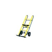 Harper 6968-18 800 lb. Safety Appliance Truck with Ratchet and Mold-On Rubber / Hard Core, Soft Tread Wheels - 14 Gauge