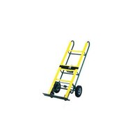 Harper 6919-18 800 lb. Safety Appliance Truck with Ratchet and Pneumatic / Hard Core, Soft Tread Wheels - 14 Gauge