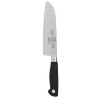 Mercer Culinary M20707 Genesis® 7 inch Forged Santoku Knife with Granton Edge and Full Tang Blade