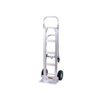 Harper GWDT2J8645 Dual Pin Handle Wide Body Senior Aluminum Hand Truck / Platform Truck 1000 lb. with 10 inch x 2 inch Solid Rubber Wheels