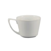 CAC PRM-2-P Clinton 2 oz. Rolled Edge Bright White Porcelain Espresso Cup - 36/Case