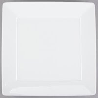 Tuxton GSP-006 TuxTrendz Santorini 10 1/8 inch Bright White Square China Plate - 12/Case