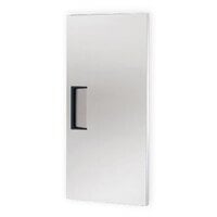 True 876621 Stainless Steel Left Hinged Door with Gasket, 15 inch Handle, Spring, and Frame Heater - 26 3/4 inch x 54 1/4 inch